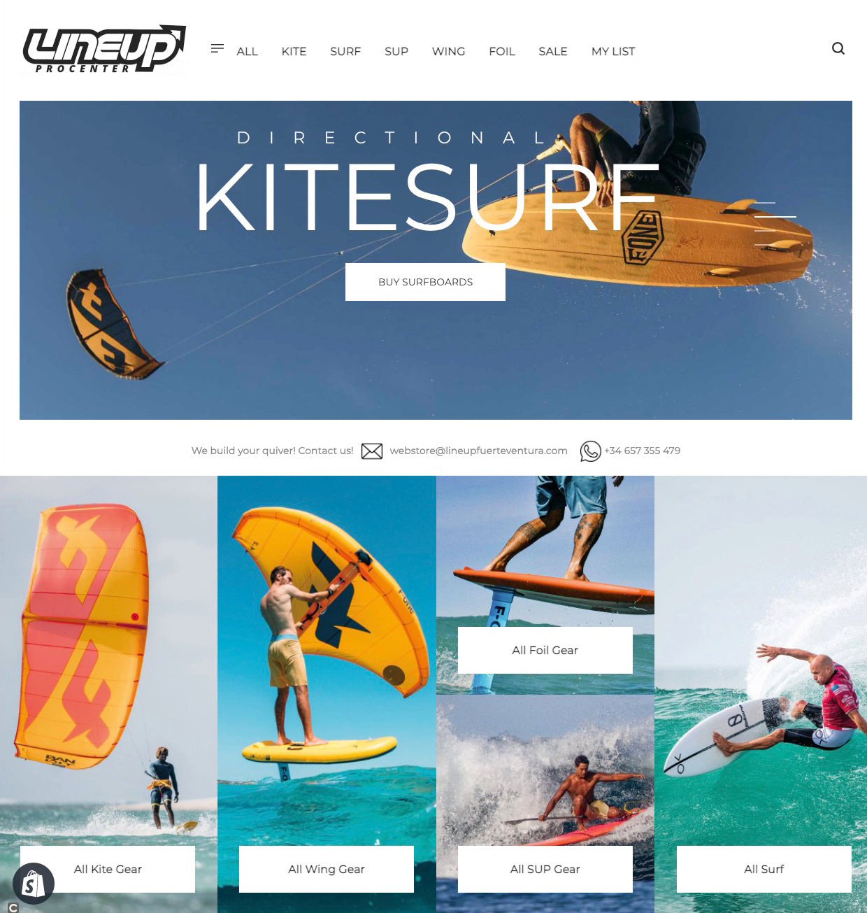 Webstore new design